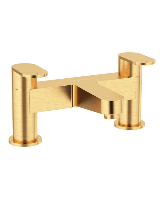 bath filler in brushed gold