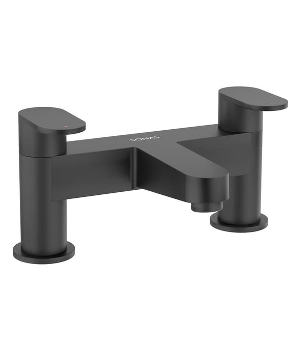bath filler in matt black