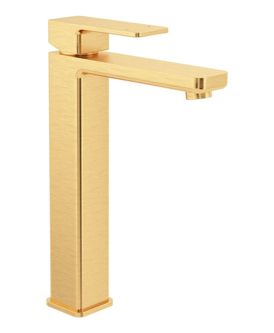 Sonas Contour Eco Flow Freestanding Basin Mixer Brushed Gold | UBR0084