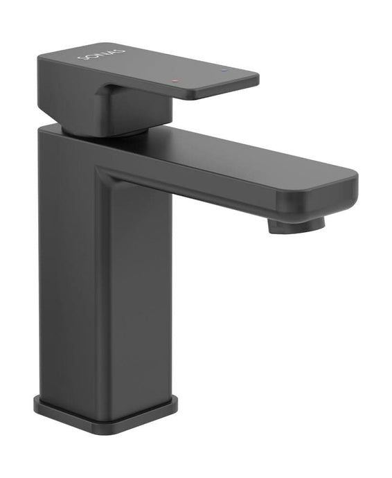 Sonas Contour Matt Black  Basin Mixer | UBR0060