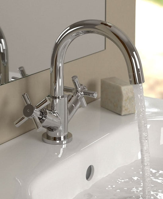 chrome basin mixer tap