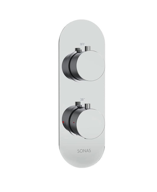 Alita twin shower valve