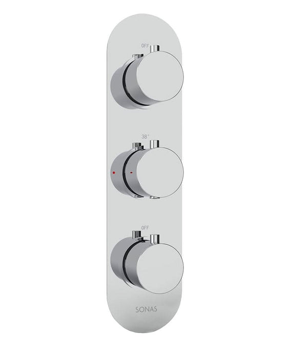 triple shower valve