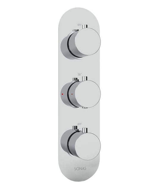 triple shower valve