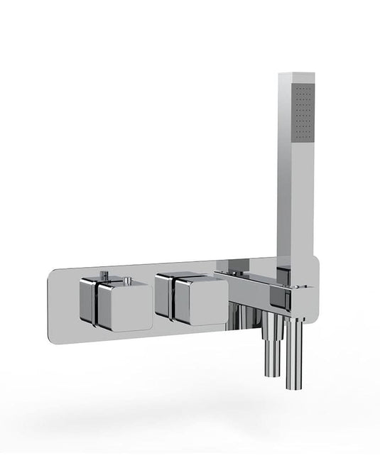 Sonas Quantum Soft Square Horizontal Dual Control Concealed Thermostatic Shower Valve | USH0019