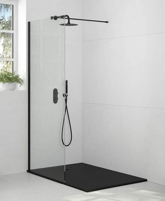 Sonas Aspect 700Mm Wetroom Panel - Matt Black | AWRP0700MB