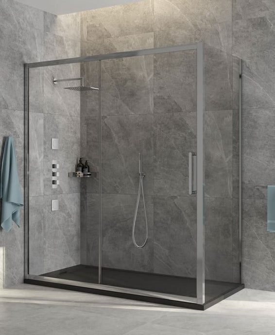 framed sliding door for shower