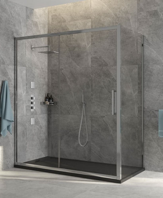 framed sliding door for shower