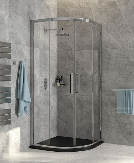 framed two door quadrant for shower