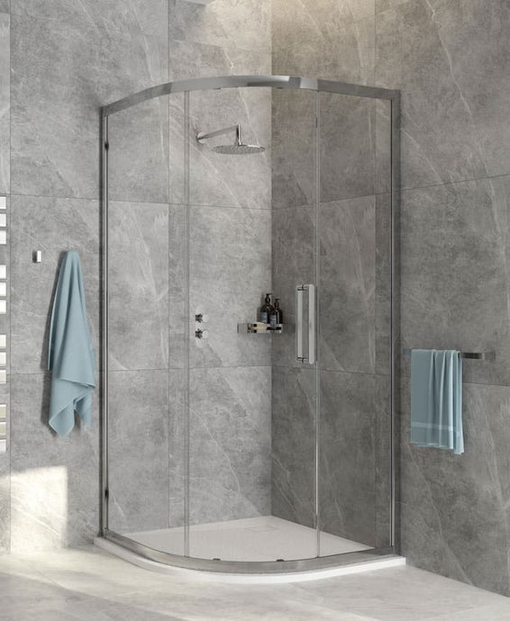 single door quadrant for shower