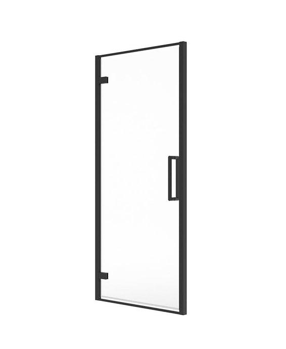 Sonas Aspect 8Mm Framed Hinged Door 900X2000 Matt Black | USE00056