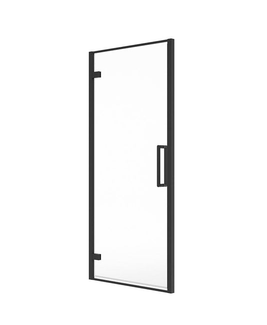 Sonas Aspect 8Mm Framed Hinged Door 900X2000 Matt Black | USE00056