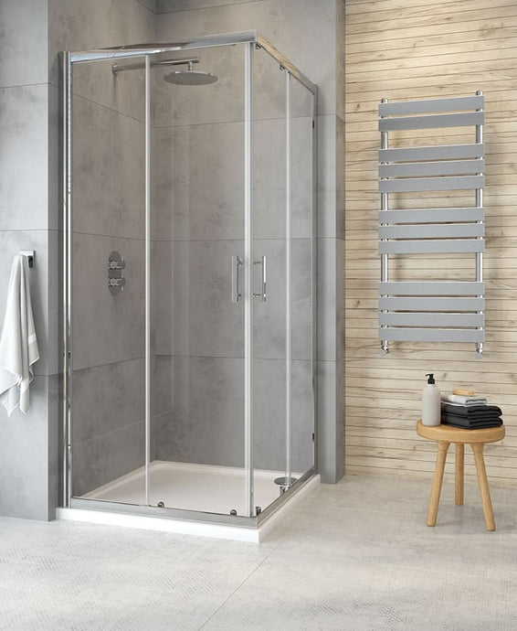 corner entry shower door