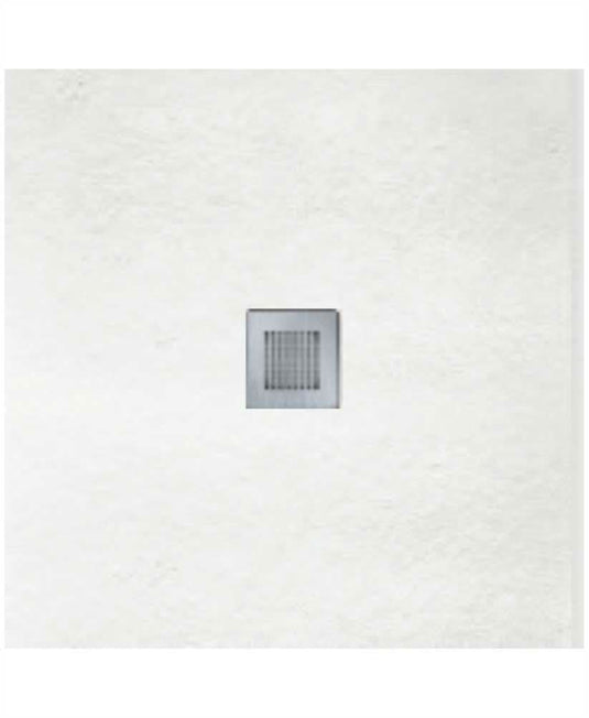 sonas slate white square shower tray and waste