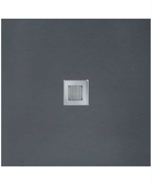 Sonas Slate Anthracite 800Mm Square Shower Tray & Waste | NSL80AT