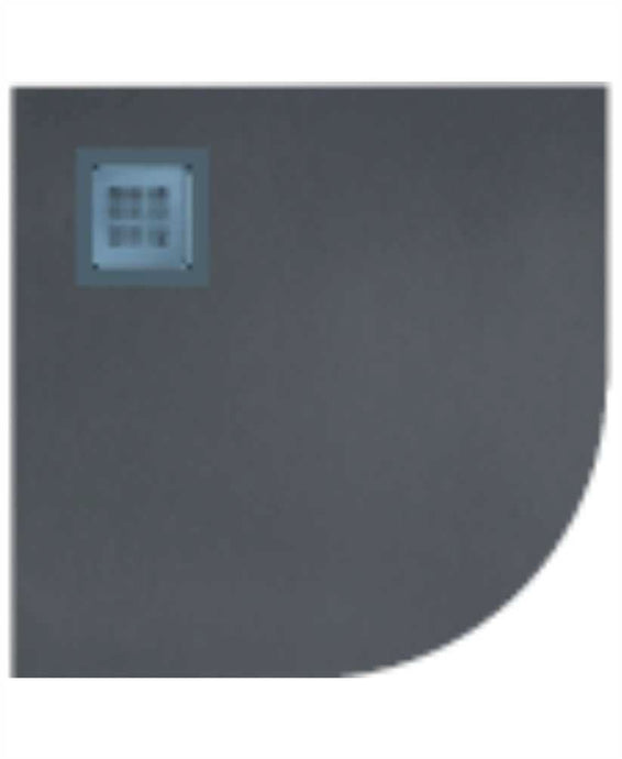 Sonas Slate Anthracite 900Mm Quadrant Shower Tray & Waste | NSLQ90AT