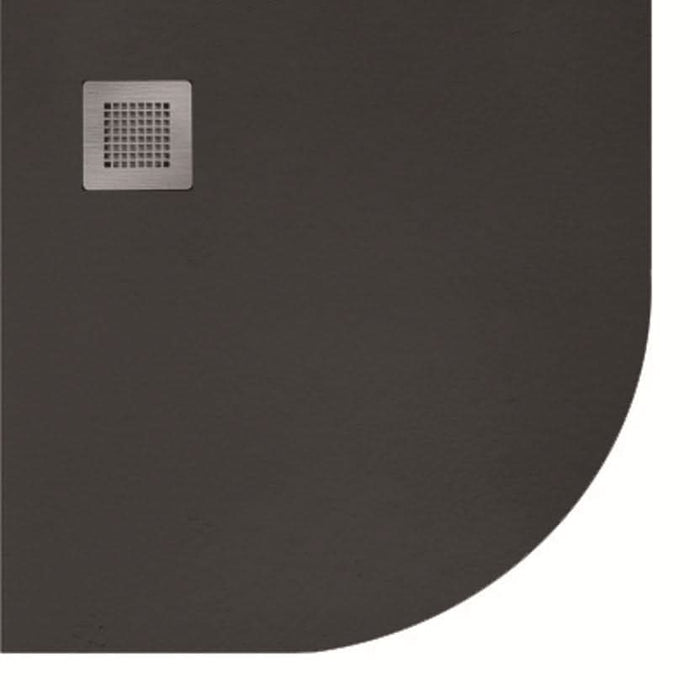 Sonas Slate Black 90CM Quadrant Shower Tray & Waste | NSLQ90BLK