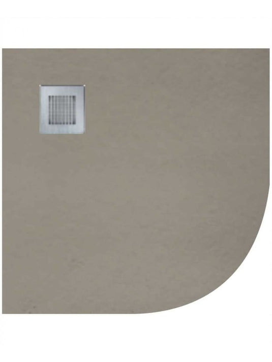 Sonas Slate 1000 Quadrant Taupe Shower Tray & Waste | NSLQ100TP