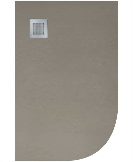 Sonas Slate Taupe 1200X800Mm Lh Offset Quadrant Shower Tray & Waste | NSLQ1280LHTP