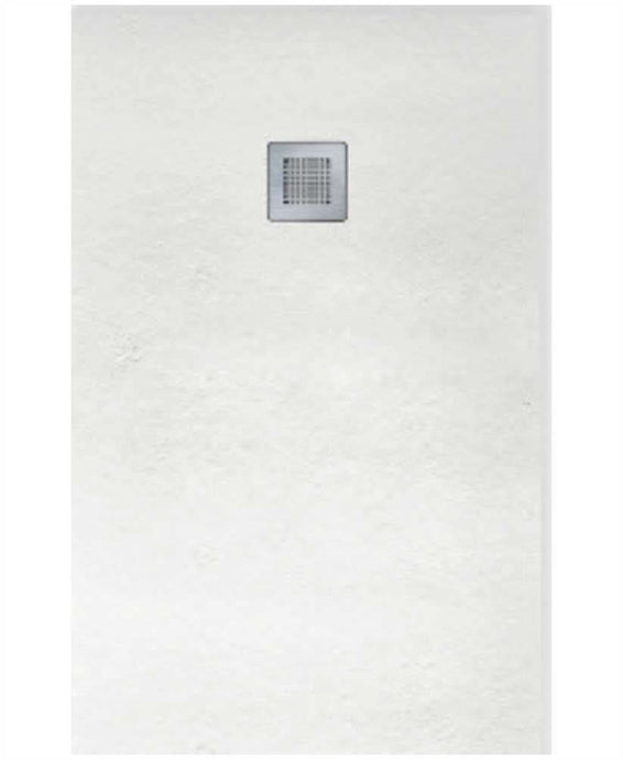 Sonas Slate White 900X800Mm Rectangular Shower Tray & Waste | NSL9080WH