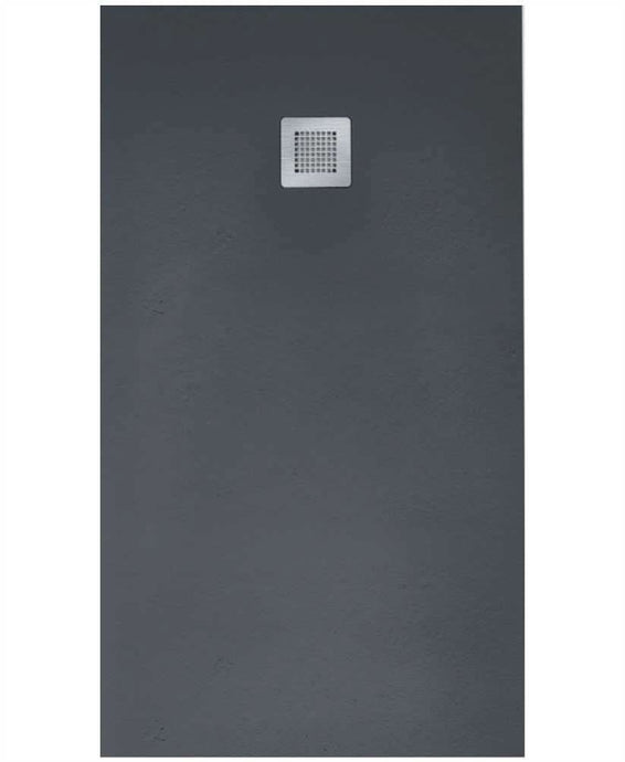 Sonas Slate Anthracite 900X800Mm Rectangular Shower Tray & Waste | NSL9080AT