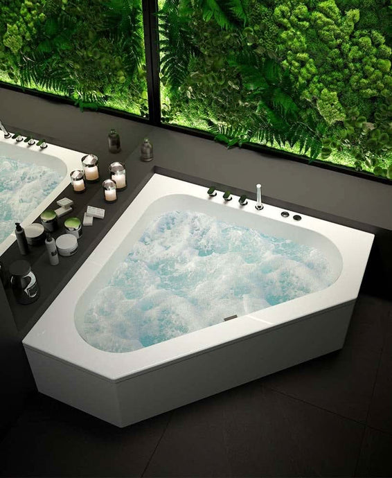corner bath and panel