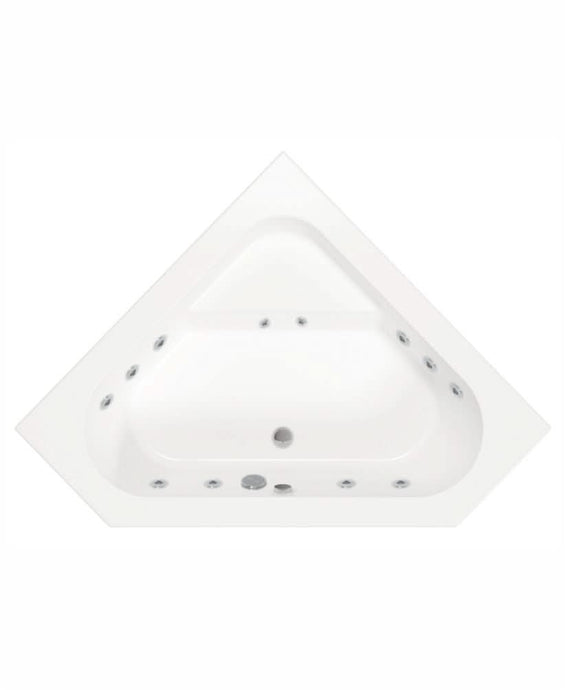 corner bath with 12 jet and panel
