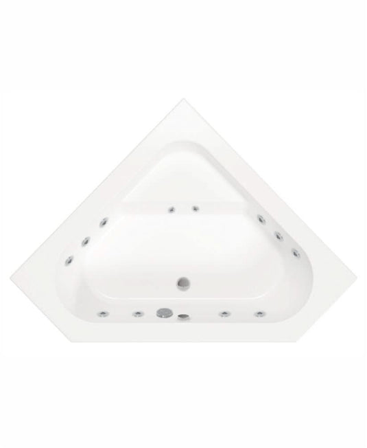 corner bath with 12 jet and panel