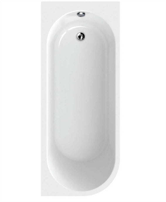 Sonas Arc Offset Shower Bath 1500Mm Right Hand | SANARC15WHR