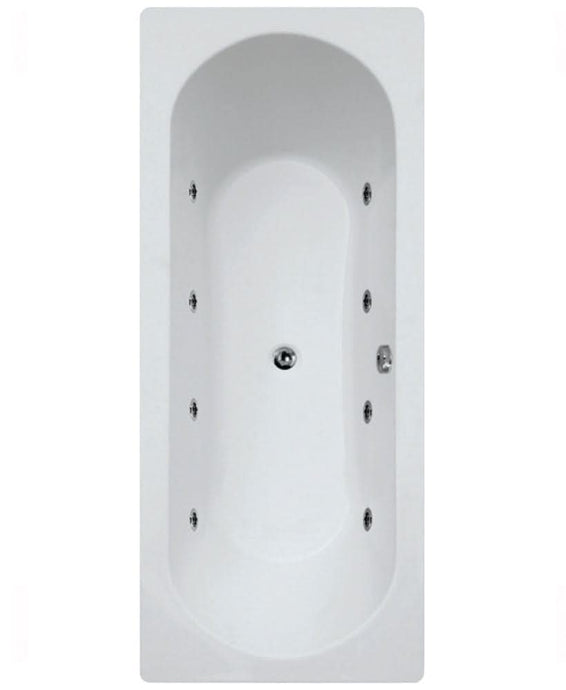 Sonas Clover 1700X750Mm Double Ended 8 Jet Whirlpool Bath | GGICLO1705