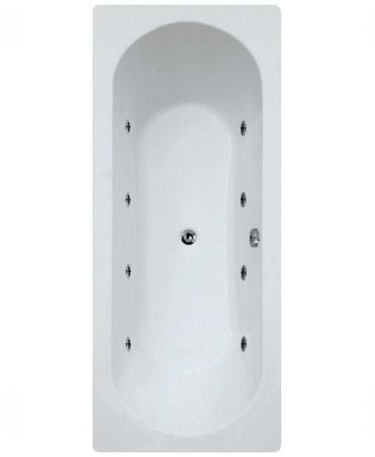 Sonas Clover 1700X750Mm Double Ended 8 Jet Whirlpool Bath | GGICLO1705