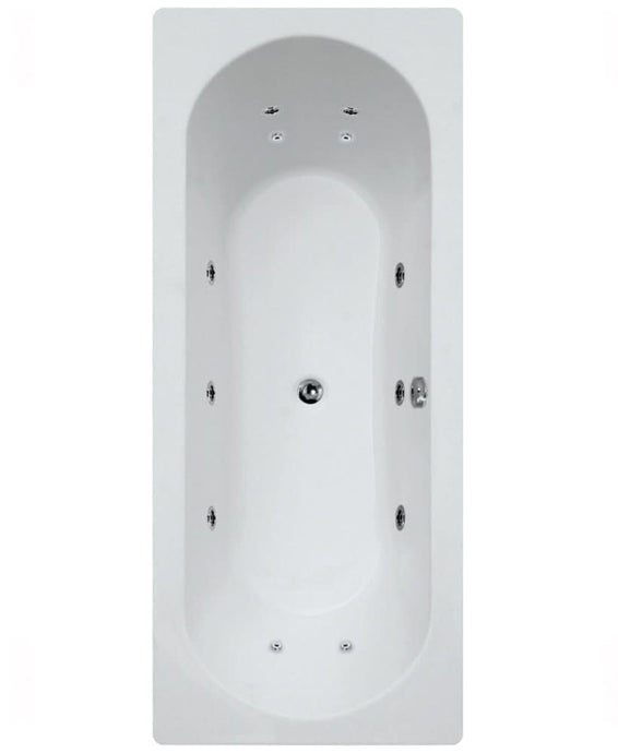 Sonas Clover 1700X750Mm Double Ended 12 Jet Whirlpool Bath | GGICLO1704