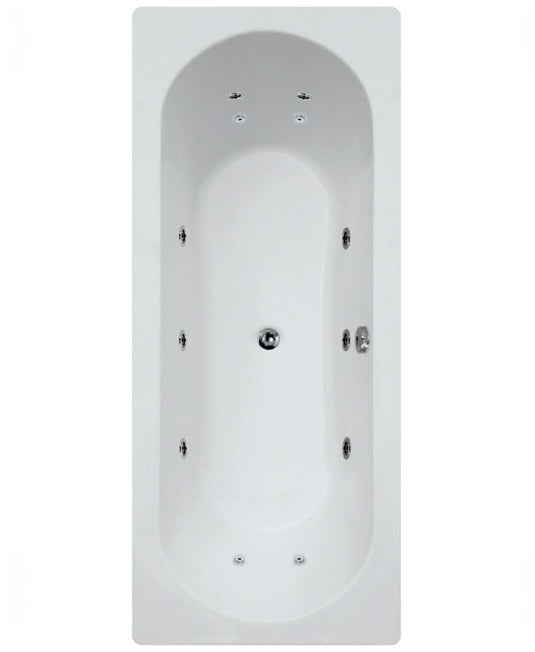 Sonas Clover 1700X750Mm Double Ended 12 Jet Whirlpool Bath | GGICLO1704