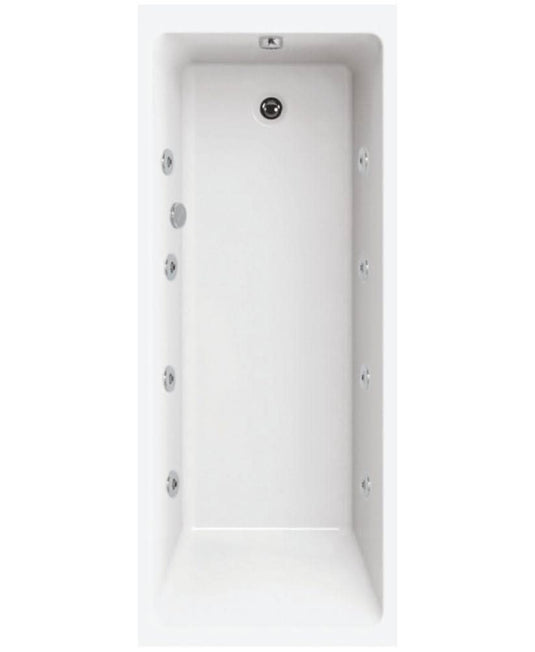 Sonas Oscar 1700X750Mm Single Ended 8 Jet Whirlpool Bath | GGIOSSE17505