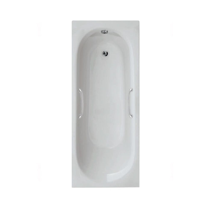 Sonas Lotus 1700X700Mm Single Ended Twin Grip Bath | SANLOT17T/GWH