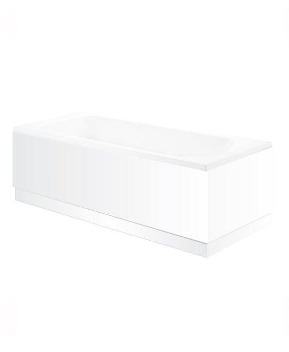 white wooded front bath 
