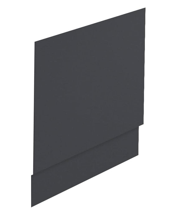 matt midnight grey end bath panel