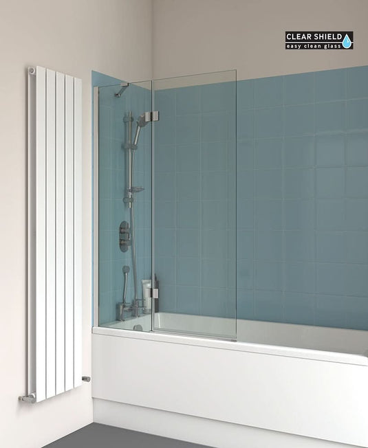 Sonas Lunar Sb6 Two Panel Hinged Bathscreen | LBS006