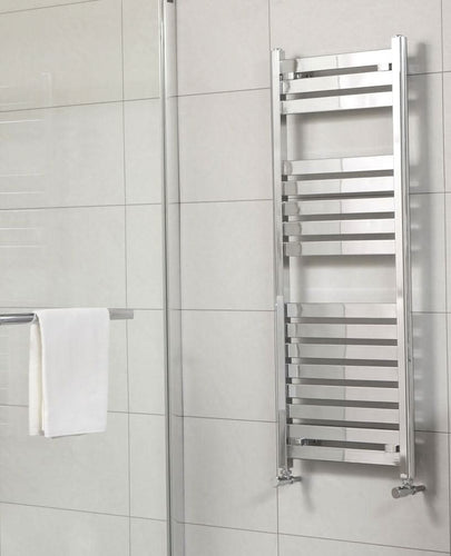 chrome heated towel rail