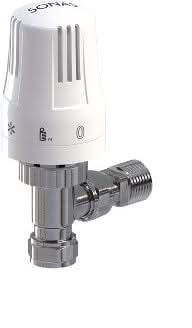 thermostatic valve with lock set 