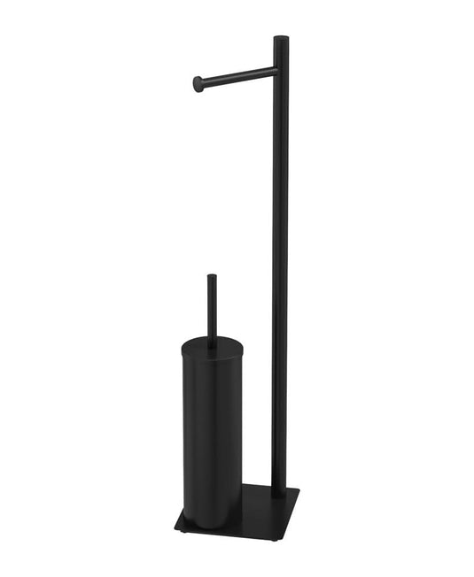 toilet roll holder and toilet brush