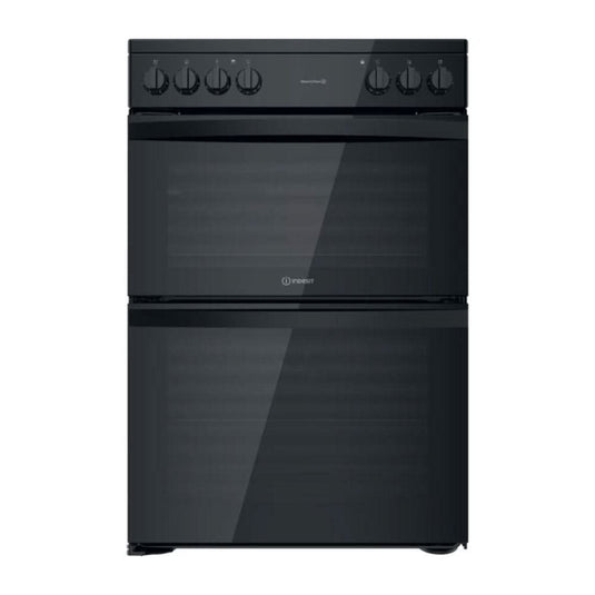 black ceramic cooker with double oven