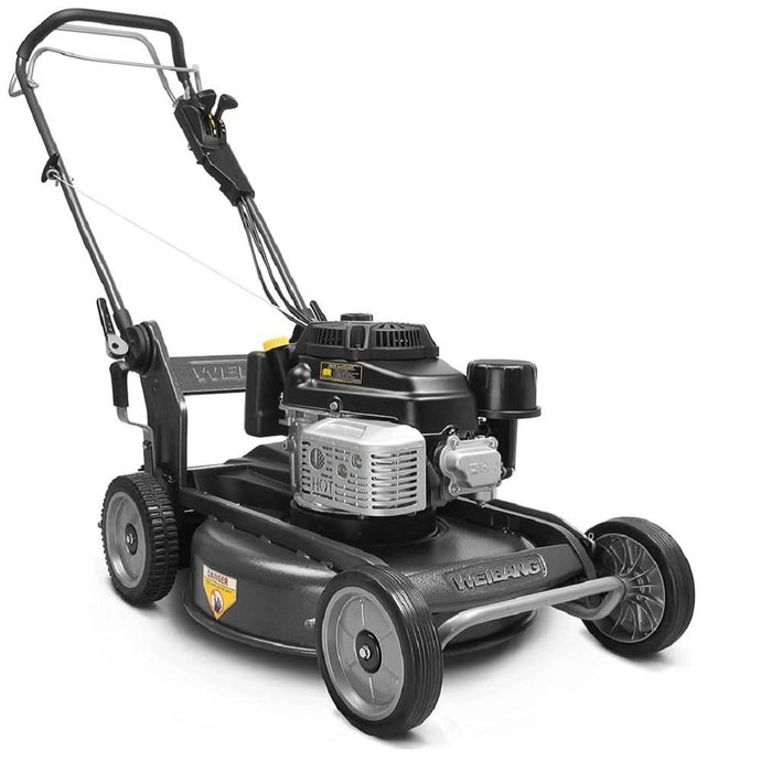 weibang mulching lawnmower in black, 166cc, 21