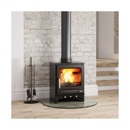 henley sherwood 7kw eco multi fuel in matt black