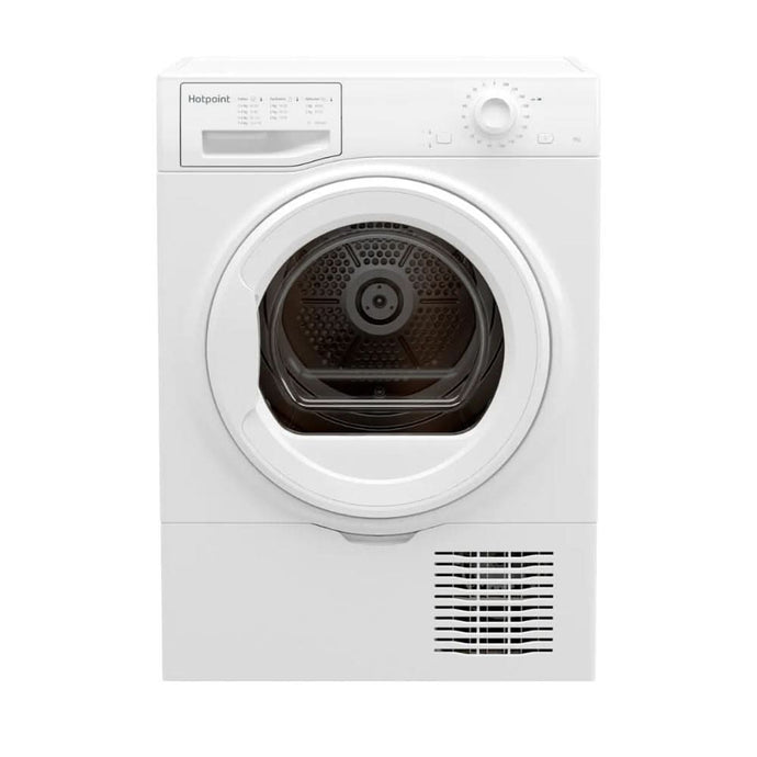 white condenser dryer