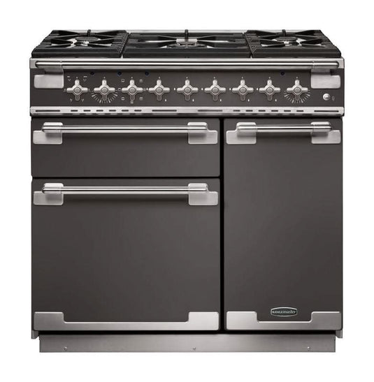 dual fuel rangemaster elise 110 in slate with chrome trim