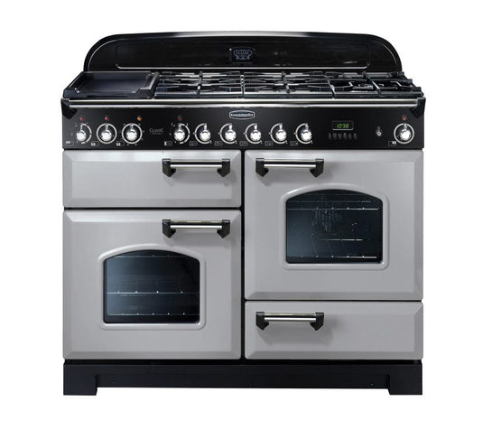 Rangemaster Classic Deluxe 110 | Dual Fuel | Royal Pearl | Chrome Trim | CDL110DFFRP/C