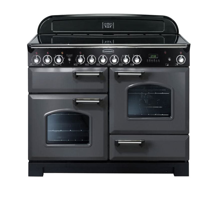 ceramic rangemaster classic deluxe 110 in slate with chrome trim