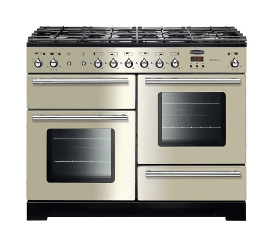 dual fuel rangemaster toledo plus 110 in ivory with chrome trim