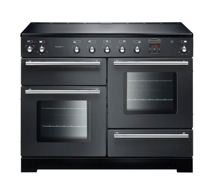 induction rangemaster toledo plus 110 in slate with chrome trim